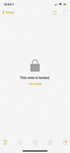 This Note is Locked