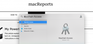 Keychain access