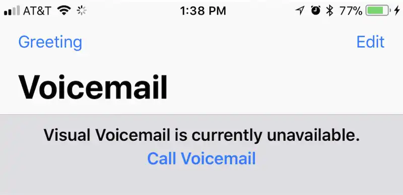 El correo de voz visual no está disponible actualmente, cómo solucionarlo
