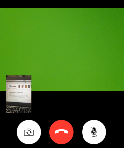 facetime green screen problem