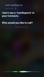 Siri Not Calling Contacts