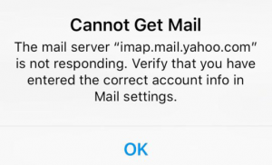 Yahoo Cannot Get Mail