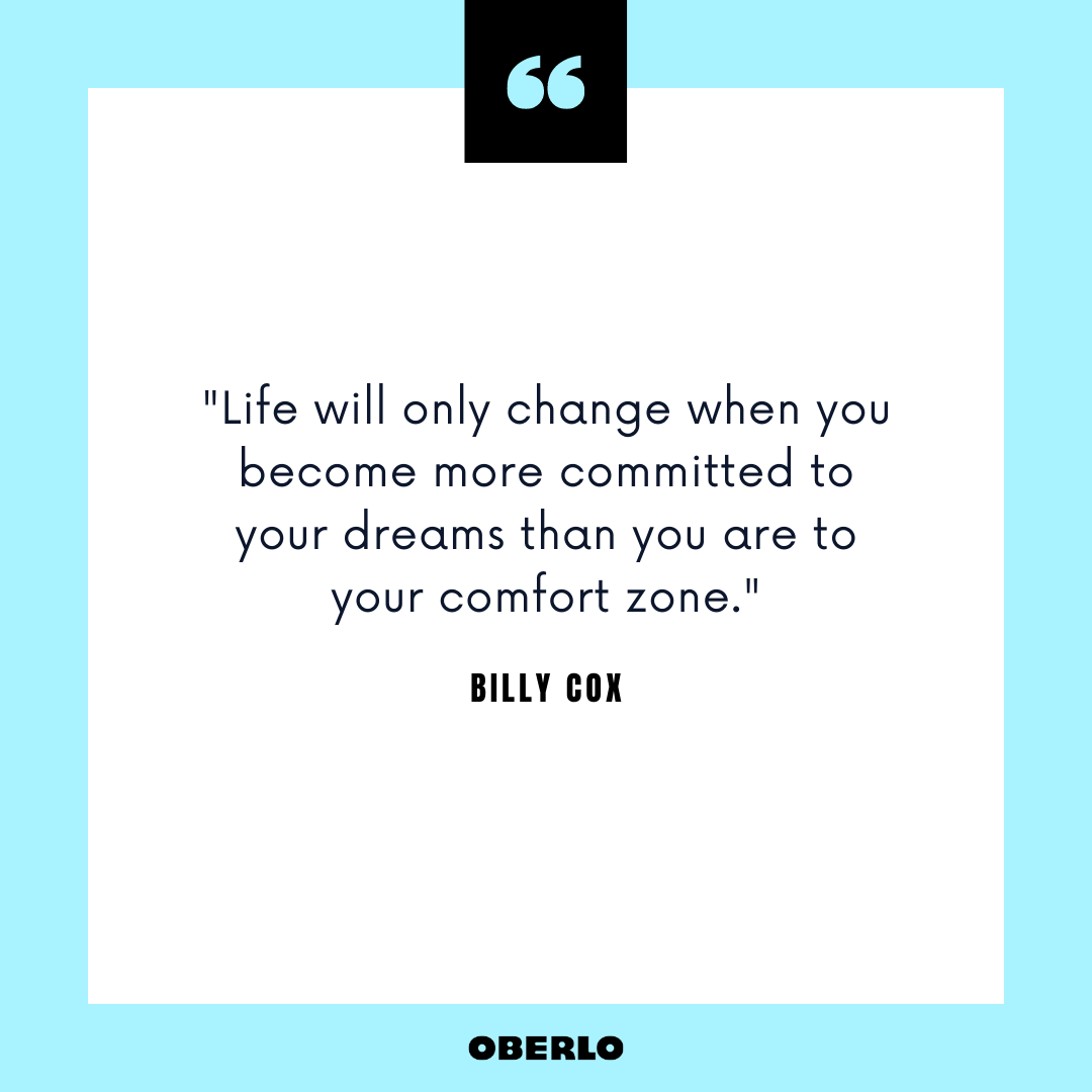 Cómo cambiar tu vida por completo: cita de Billy Cox