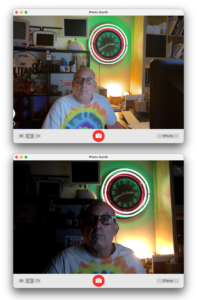 Video en vivo capturado con mi iPhone 12 Pro Max (arriba) y la cámara incorporada de mi MacBook Pro (abajo) ... ¿alguna pregunta? 