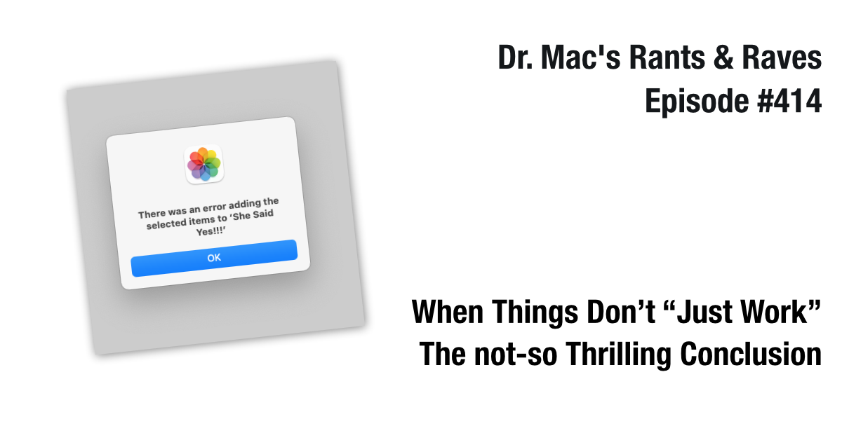 Cuando las cosas no “simplemente funcionan” con las fotos en Mac: la conclusión no tan emocionante