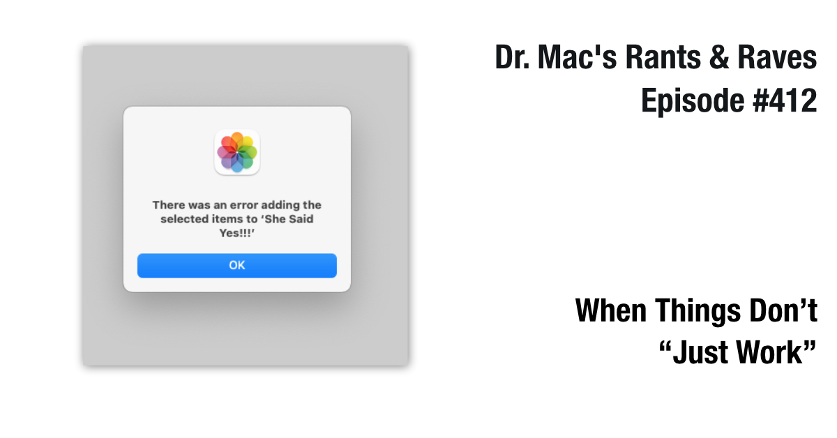 Cuando las cosas no “simplemente funcionan” (en Fotos para Mac)