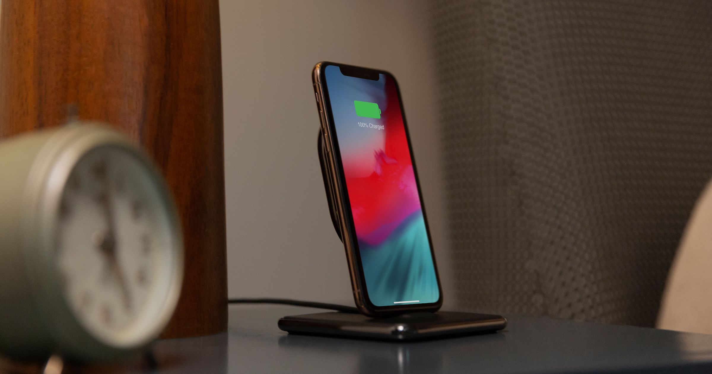 The Twelve South Hi-Rise Wireless Charger and Stand