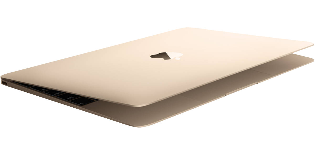 gold Apple MacBook