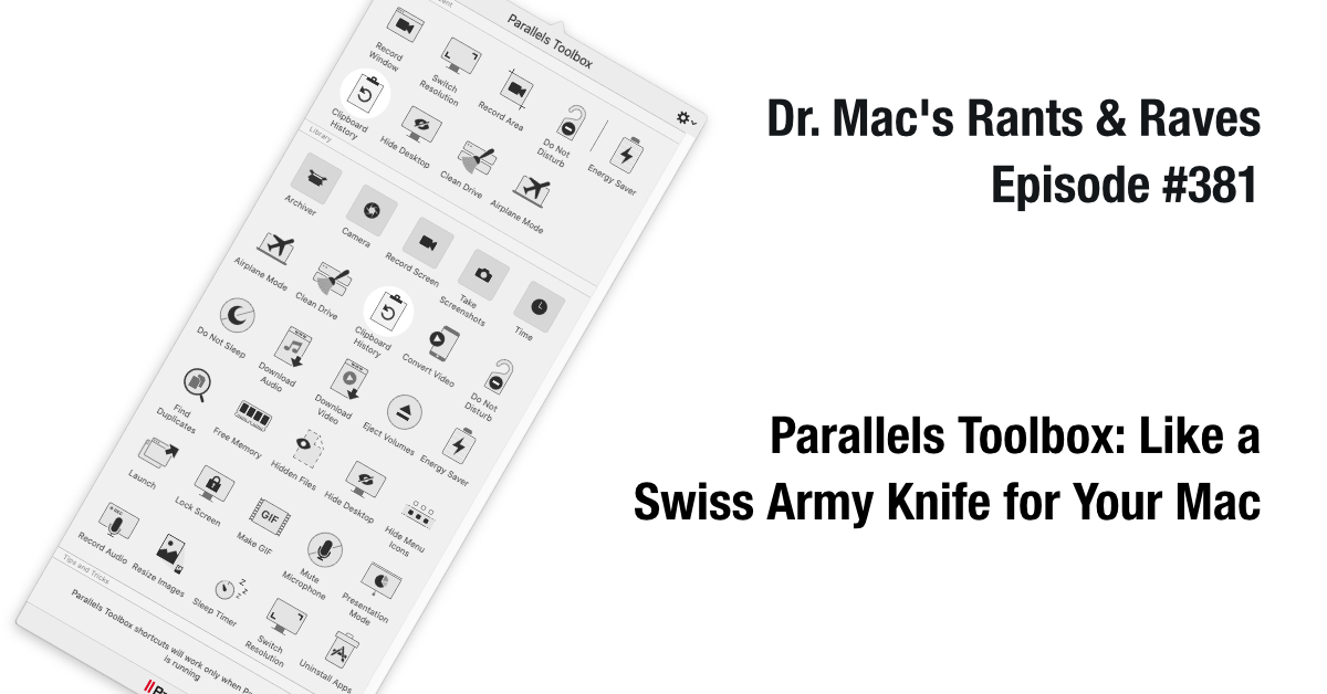 Parallels Toolbox: como una navaja suiza para su Mac