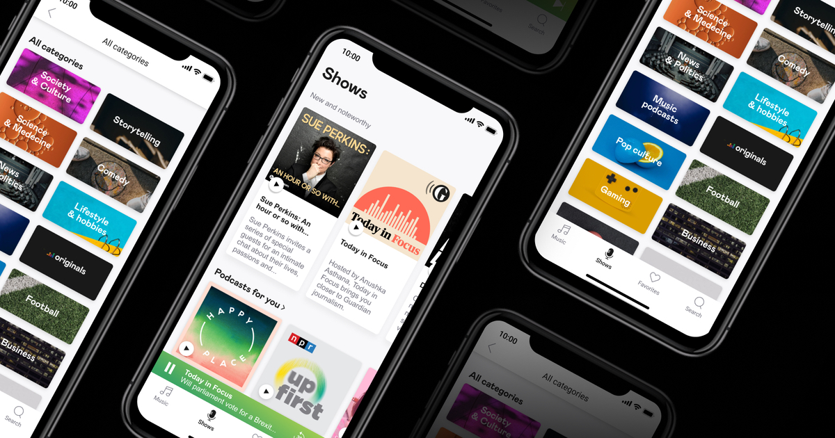 Deezer agrega contenido no musical con la nueva pestaña 'Programas' en iOS