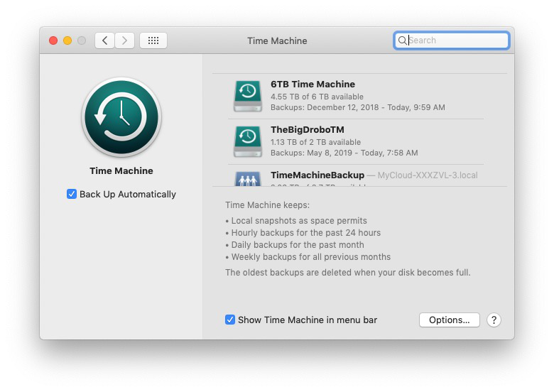 Time Machine es un software de respaldo incluido con cada Mac.