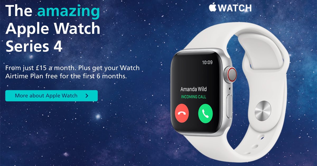 02 es el tercer operador del Reino Unido en ofrecer Apple Watch Series 4 LTE