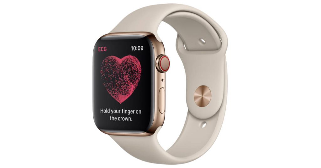 Aplicación de ECG en Apple Watch Series 4