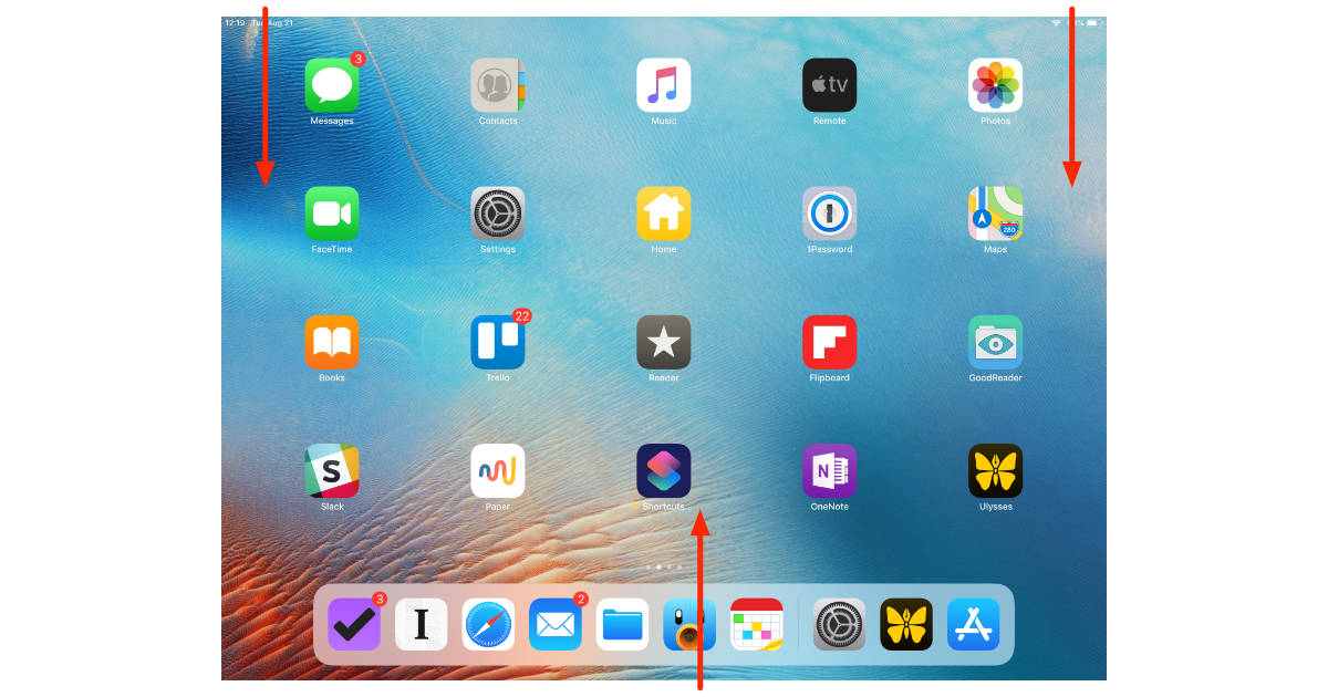 Notificaciones de iOS 12, Centro de control y Gestos de cambio de aplicaciones en iPad
