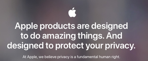 De la página de privacidad de Apple.