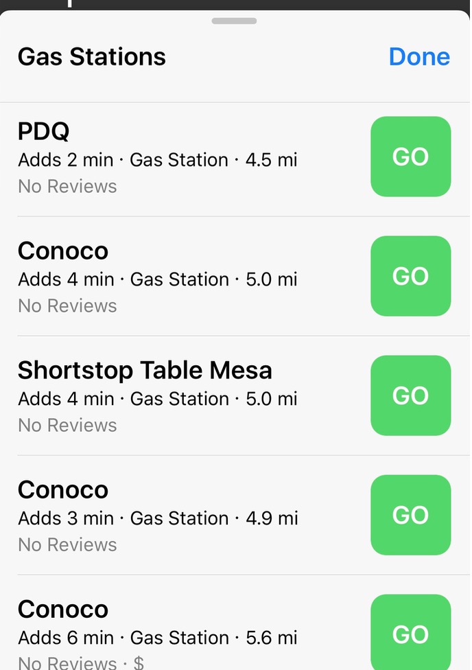 iOS 10 Maps gasolineras cercanas