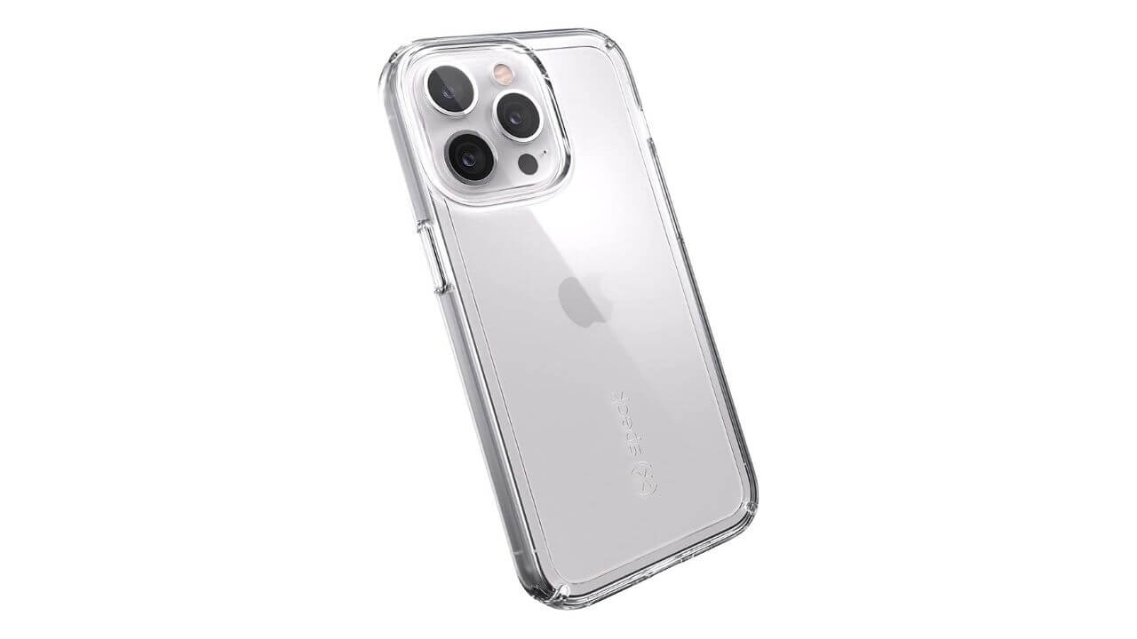 Speck Products GemShell Clear iPhone 13 Pro Case (diseño y protección premium)