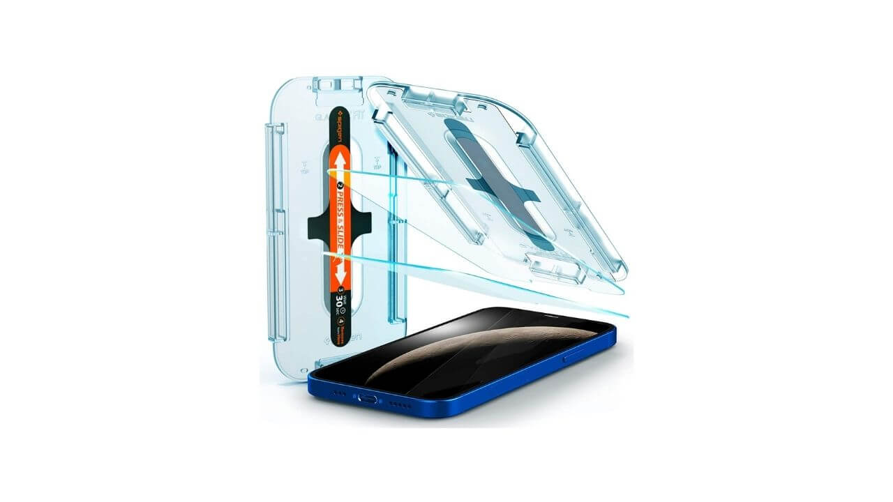 Vidrio Templado Spigen EZ Fit iPhone 12 (Pack de 2)