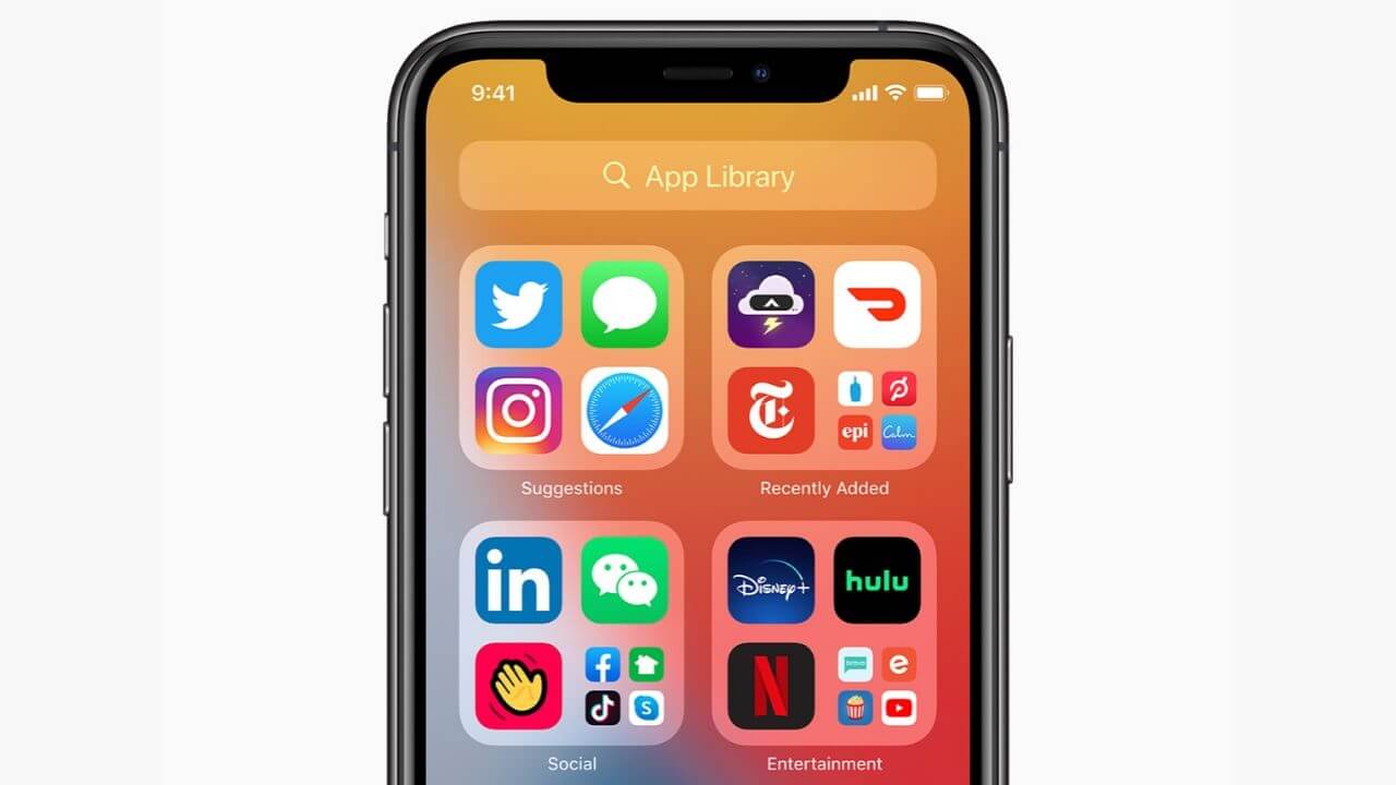Biblioteca de aplicaciones de iOS 14
