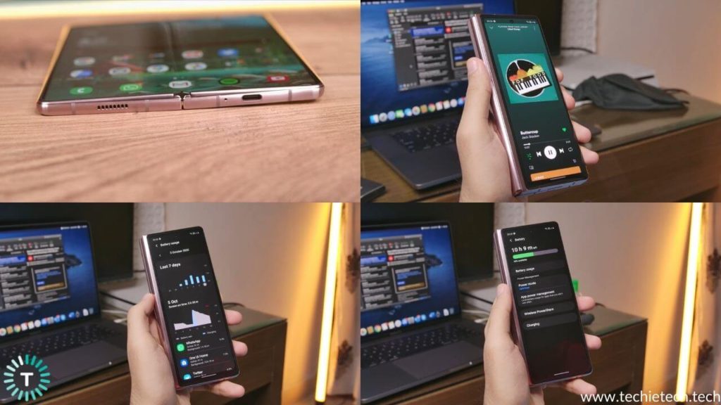 Samsung Galaxy Z Fold 2 Altavoces y duración de la batería