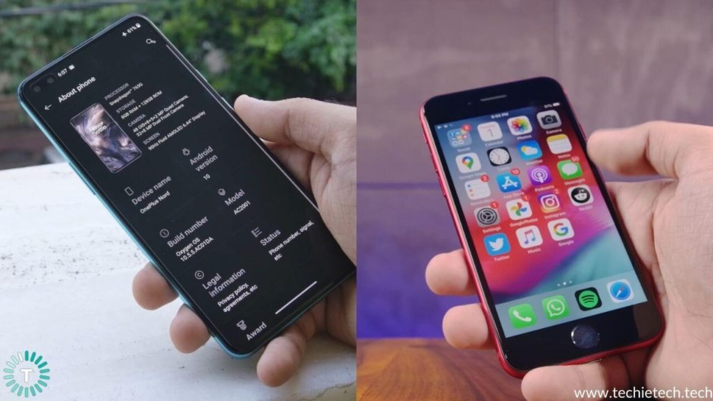 Comparación y revisión del rendimiento del iPhone SE vs OnePlus Nord