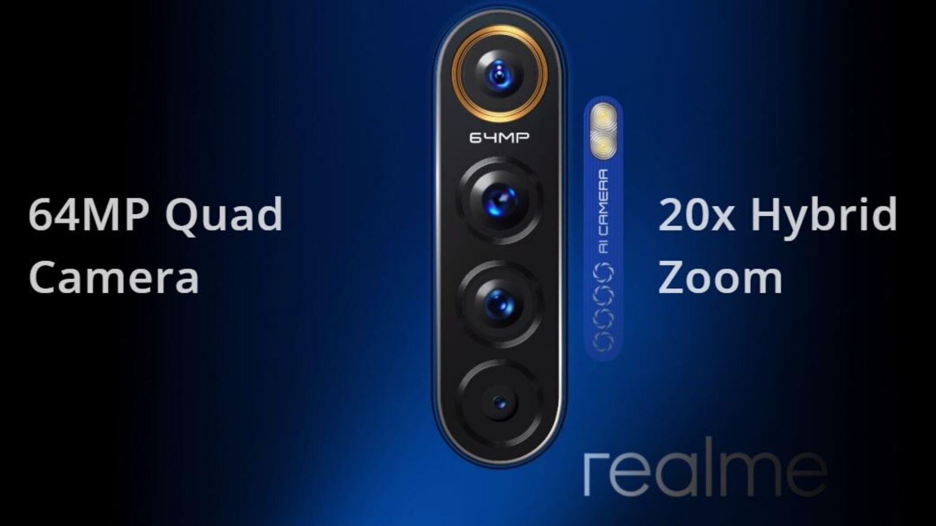 Realme X2 Pro tiene cámara cuádruple en la parte trasera
