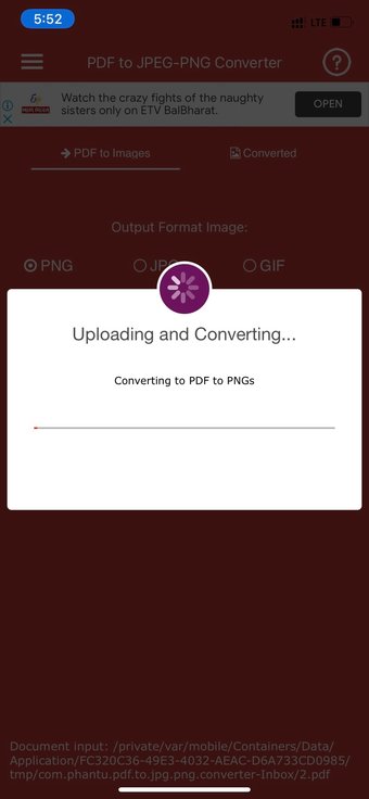 Convertir pdf a png