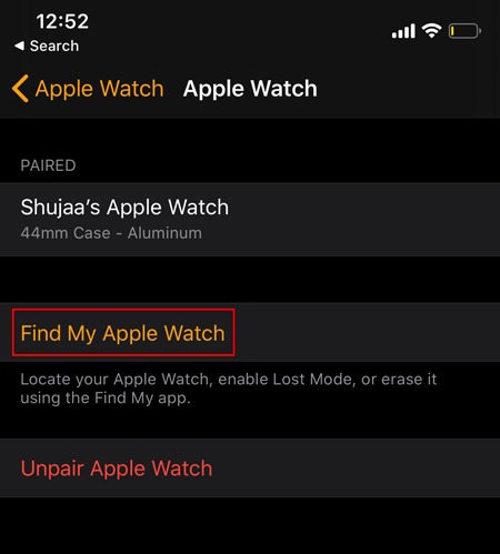 Buscar Apple Watch Buscar reloj