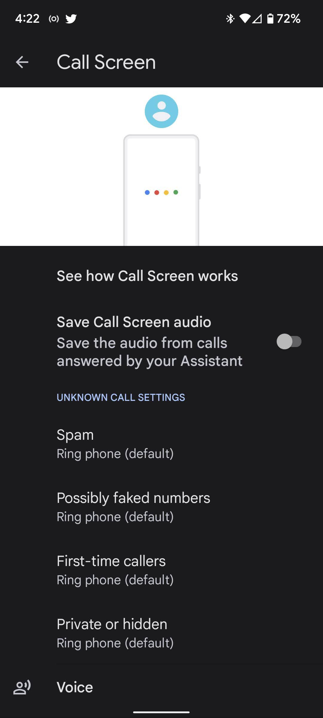En un Pixel 6 o 6 Pro, podrá escanear automáticamente ciertas llamadas.