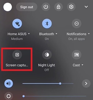 Cómo tomar capturas de pantalla en una captura de pantalla de Chromebook