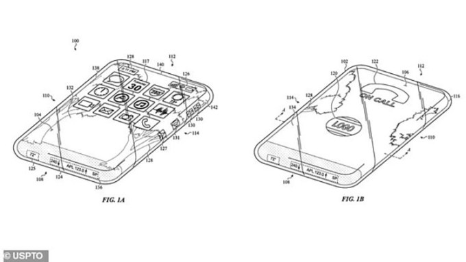 Patente de iPhone con pantalla de cristal de 360 ​​grados