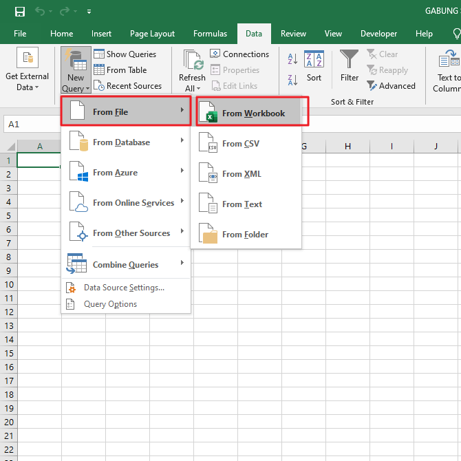 Cómo combinar varias hojas en una hoja en Excel