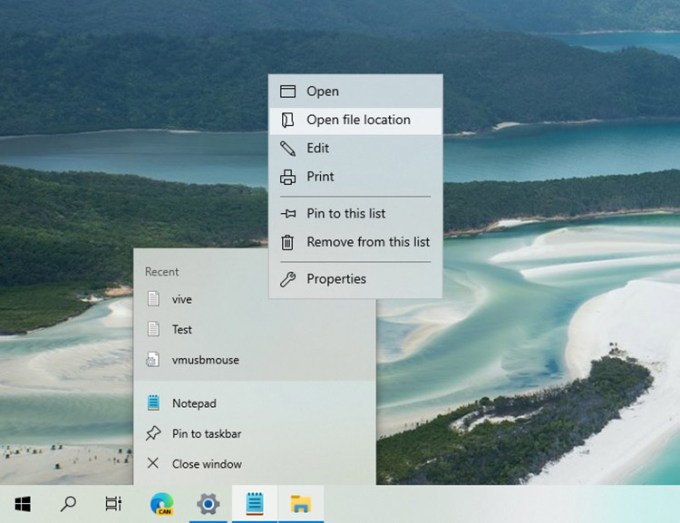 Nueva barra de tareas de Windows 10