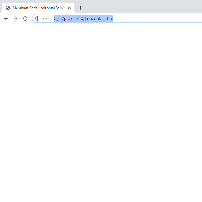 Cómo crear líneas horizontales en HTML