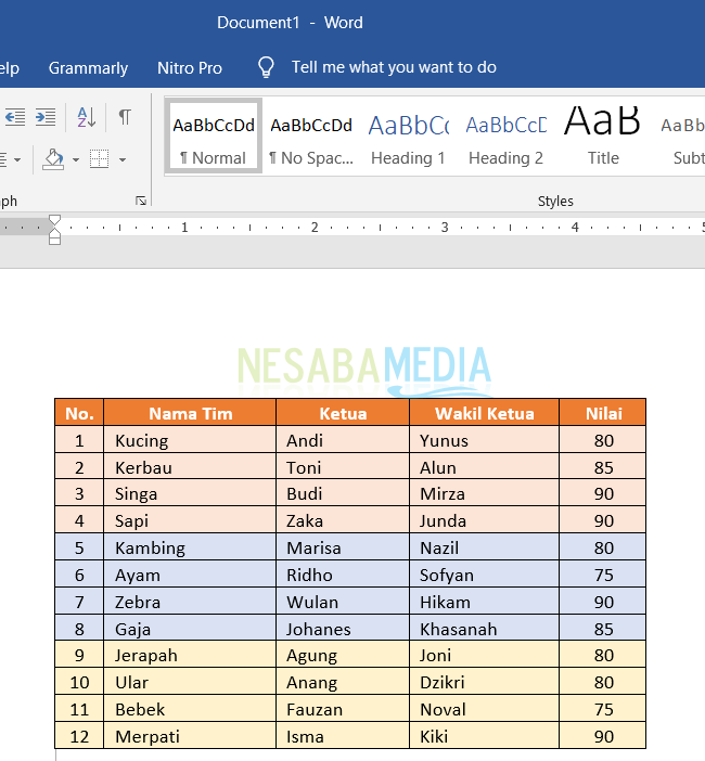 Mover tablas de Excel a Word 5