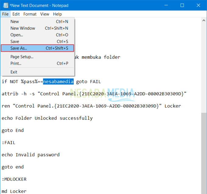 Archivo > Guardar como” width=”680″ height=”635″ data-recalc-dims=”1″></p><p>7. Nómbrelo locker.bat y luego en las opciones <em>Guardar como tipo</em> seleccione Todos los archivos.  Siguiente seleccionar <strong>Ahorrar</strong>.</p><div class='code-block code-block-7' style='margin: 8px auto; text-align: center; display: block; clear: both;'><style>.ai-rotate {position: relative;}
.ai-rotate-hidden {visibility: hidden;}
.ai-rotate-hidden-2 {position: absolute; top: 0; left: 0; width: 100%; height: 100%;}
.ai-list-data, .ai-ip-data, .ai-filter-check, .ai-fallback, .ai-list-block, .ai-list-block-ip, .ai-list-block-filter {visibility: hidden; position: absolute; width: 50%; height: 1px; top: -1000px; z-index: -9999; margin: 0px!important;}
.ai-list-data, .ai-ip-data, .ai-filter-check, .ai-fallback {min-width: 1px;}</style><div class='ai-rotate ai-unprocessed ai-timed-rotation ai-7-2' data-info='WyI3LTIiLDJd' style='position: relative;'><div class='ai-rotate-option' style='visibility: hidden;' data-index=