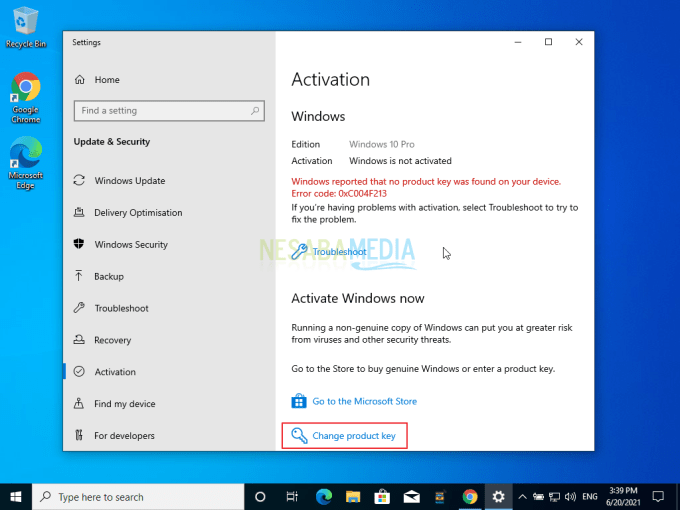Activando Windows 10 Paso 7