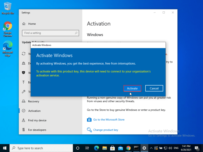 Activando Windows 10 Paso 9