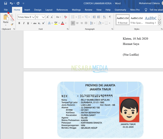 ejemplo de solicitud de empleo por correo electrónico pdf