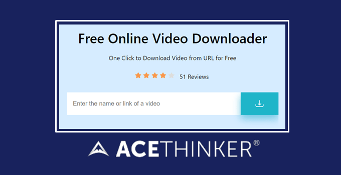 Descargador de videos en línea AceThinker