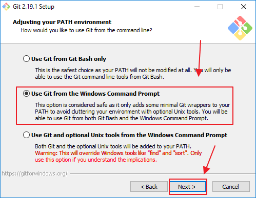 Use Git desde el símbolo del sistema de Windows
