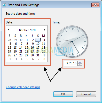 Configuración de fecha y hora