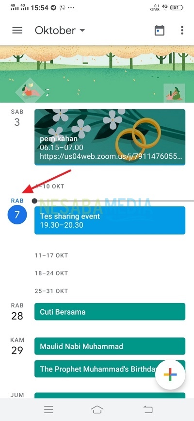 compartir calendario de google
