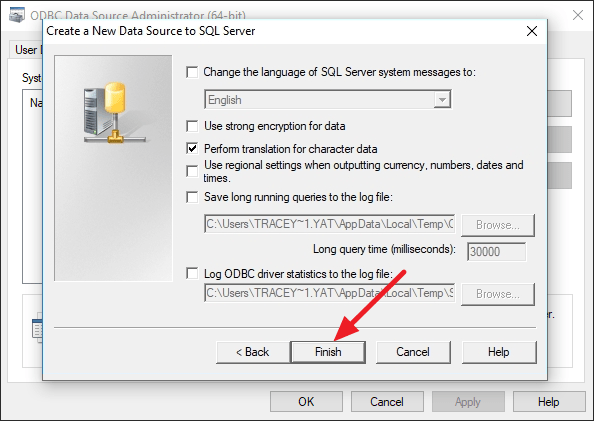 Cómo configurar ODBC en el último Windows 10