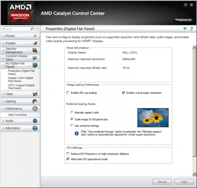 Overdrive de catalizador AMD