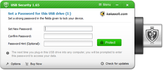 Seguridad USB de Kakasoft