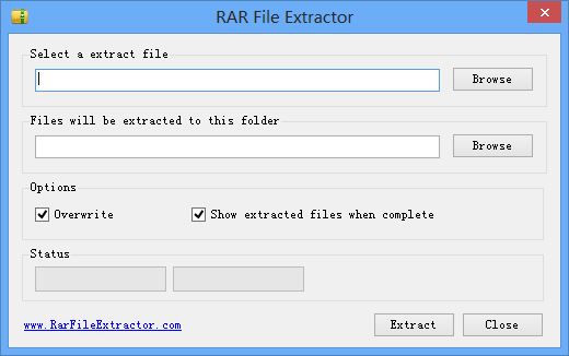 Aplicación de extracción de archivos RAR / ZIP en PC / Laptop