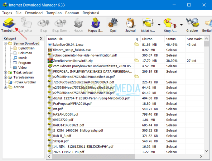 Descargar archivos grandes usando IDM 5