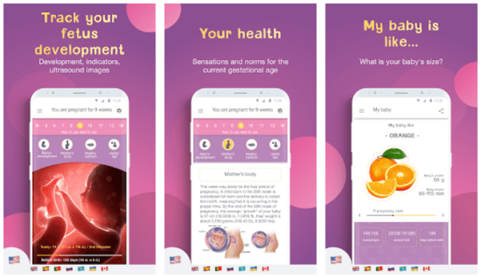 Las mejores aplicaciones de Android para mujeres embarazadas.