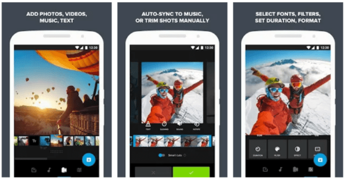 Quik - Aplicación para GoPro Android